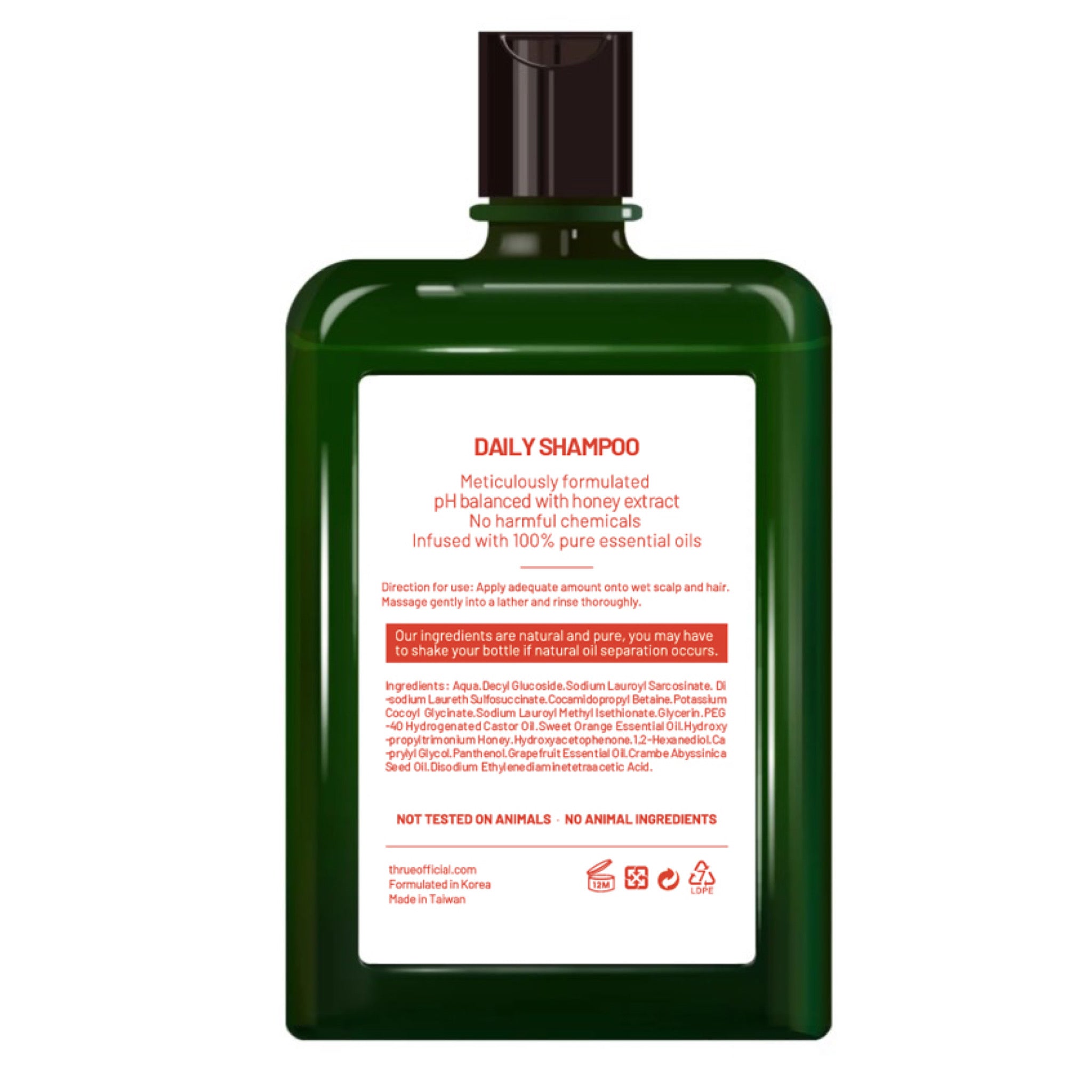 thrue shampoo [with honey extract]